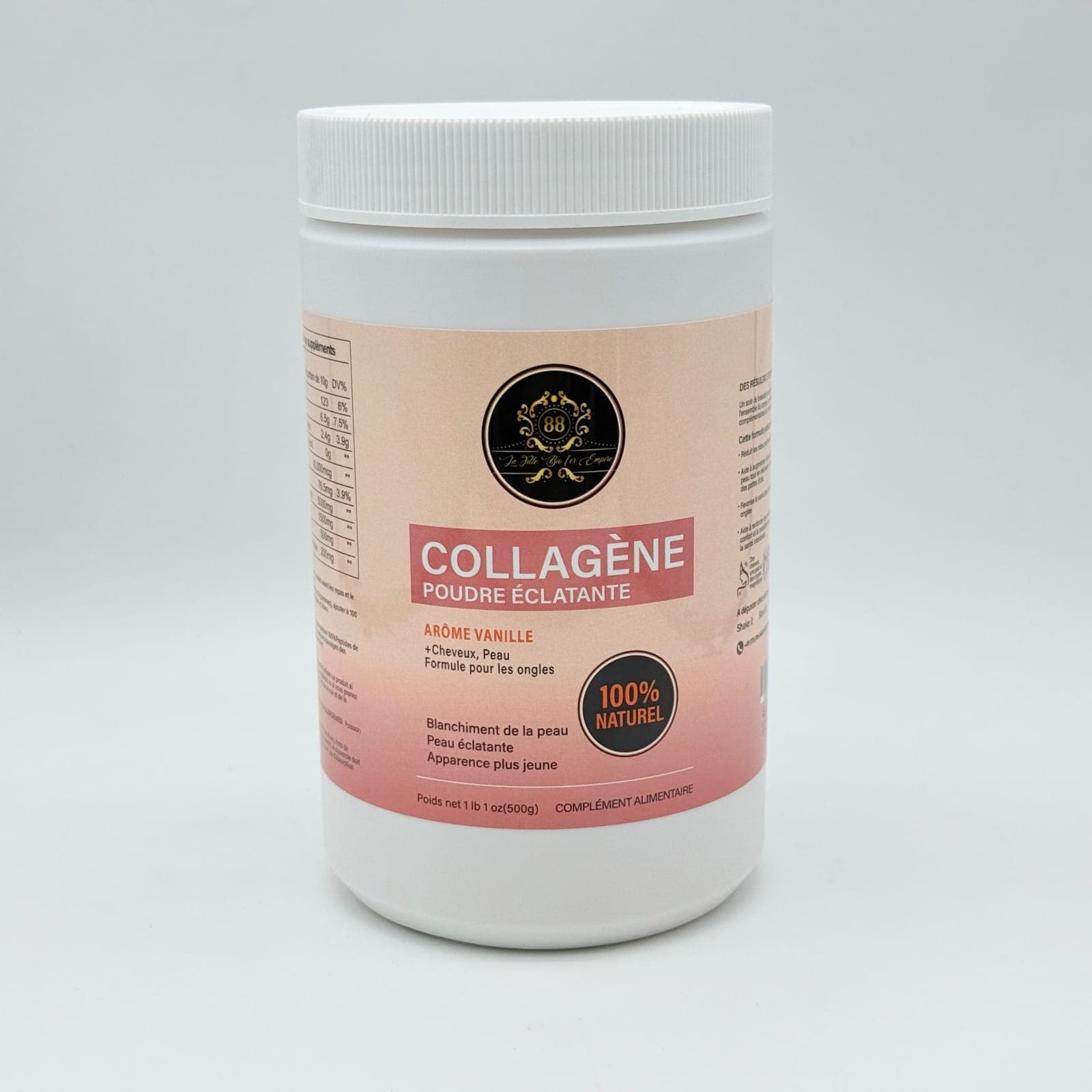 Collagene pour eclaircir et donner l'eclat